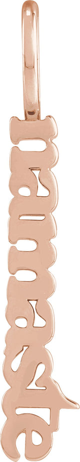 14K Gold Namaste Pendant - Rose Gold