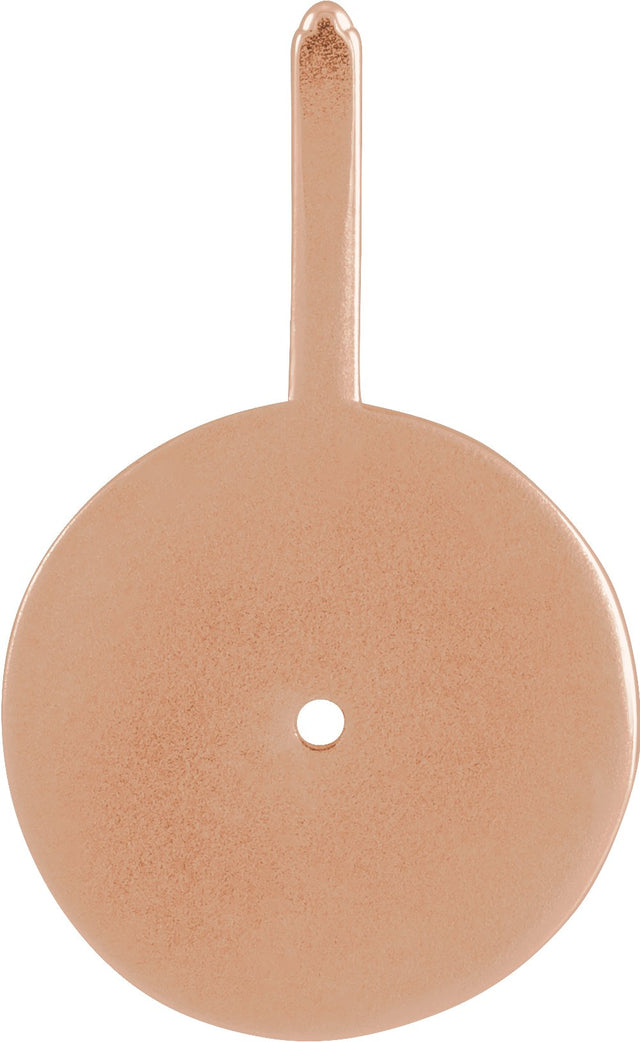 14K Gold Round Natural Peridot & Natural Diamond Zodiac Pendant - Rose Gold - view 9
