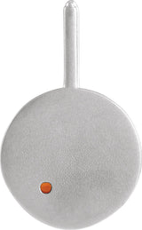 Platinum Round Natural Mexican Fire Opal & Natural Diamond Zodiac Pendant – 0.0025 CTW - view 9