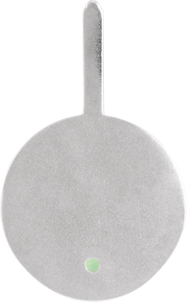 14K Gold Round Natural Diamond Zodiac Pendant - White Gold - view 6
