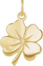 14K Gold Four-Leaf Clover Pendant