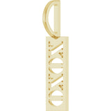 14K Gold XOXO Pendant - Yellow Gold - view 2