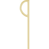 14K Gold XOXO Pendant - Yellow Gold - view 3