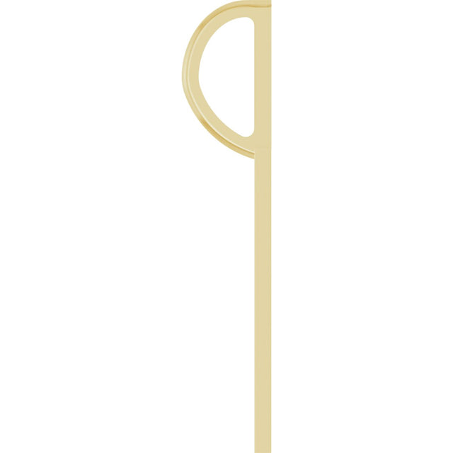 14K Gold XOXO Pendant - Yellow Gold - view 3