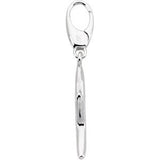 14K Gold Starfish Pendant - White Gold - view 2