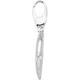 14K Gold Angelfish Pendant - White Gold - view 2