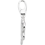14K Gold Octopus Pendant - White Gold - view 2