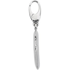 14K Gold Sunfish Pendant - White Gold - view 2