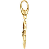 14K Gold Octopus Pendant - Yellow Gold - view 2
