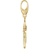 14K Gold Starfish Pendant – 17x17mm - Yellow Gold - view 2