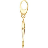 14K Gold Dolphin Pendant - Yellow Gold - view 2