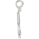 14K Gold Dragonfly Pendant - White Gold - view 2