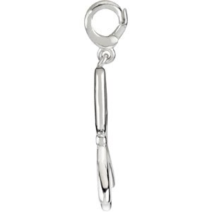 14K Gold Dragonfly Pendant - White Gold - view 2