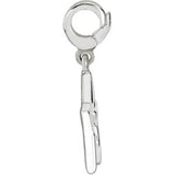 14K Gold Star Pendant - White Gold - view 2