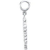 14K Gold Snowflake Pendant - White Gold - view 2
