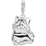 14K Gold Charming Animals Cat Pendant - view 3