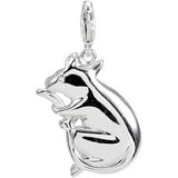14K Gold Charming Animals Mouse Pendant - view 3