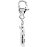 14K Gold Charming Animals Rabbit Pendant - White Gold - view 2