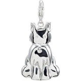 14K Gold Charming Animals Scottish Terrier Pendant - view 3