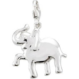 14K Gold Charming Animals Elephant Pendant - view 3