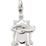 14K Gold Charming Animals Frog Pendant - view 3