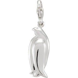 14K Gold Charming Animals Penguin Pendant - view 3