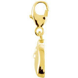 14K Gold Charming Animals Floppy Ear Dog Pendant - view 2