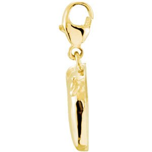 14K Gold Charming Animals Pig Pendant - view 2