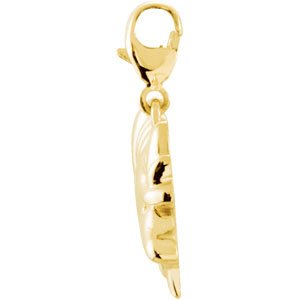 14K Gold Charming Animals Armadillo Pendant - view 2