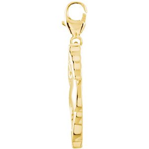 14K Gold Charming Animals Horse Pendant - view 2