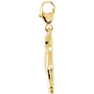14K Gold Charming Animals Elephant Pendant - view 2