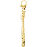 14K Gold Charming Animals Giraffe Pendant - view 2