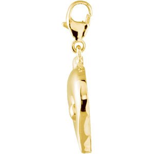 14K Gold Charming Animals Dolphin Pendant - view 2