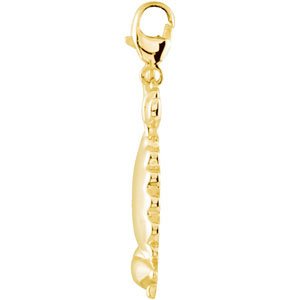 14K Gold Charming Animals Possum Pendant - view 2