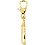14K Gold Charming Animals Rabbit Pendant - Yellow Gold - view 2