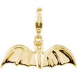 14K Gold Charming Animals Bat Pendant