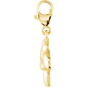 14K Gold Charming Animals Turtle Pendant - view 2