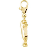 14K Gold Charming Animals Seagull Pendant - view 2