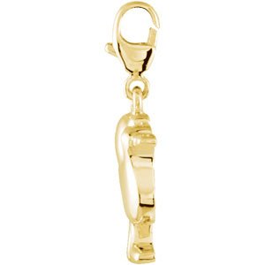 14K Gold Charming Animals Seagull Pendant - view 2