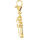 14K Gold Charming Animals Frog Pendant - view 2