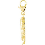 14K Gold Charming Animals Baby Chick Pendant - view 2