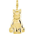 14K Gold Charming Animals Scottish Terrier Pendant