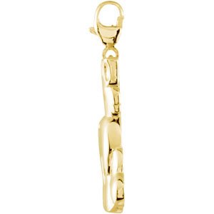 14K Gold Charming Animals Scottish Terrier Pendant - view 2