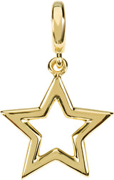 14K Gold Star Pendant - Yellow Gold