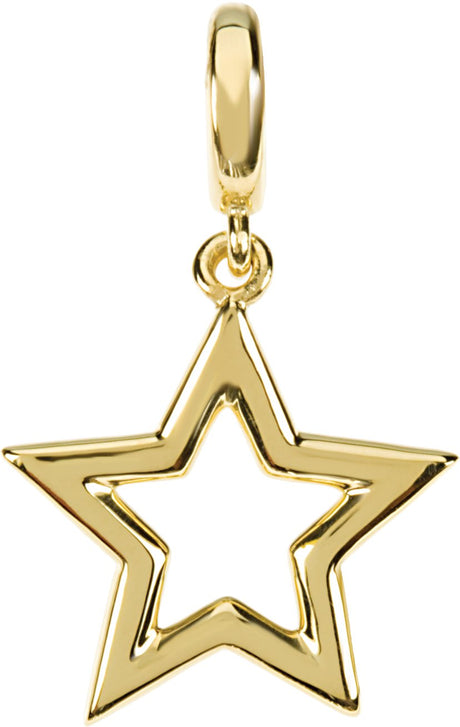 14K Gold Star Pendant - Yellow Gold
