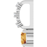 14K Gold Round Citrine Accented Pendant - White Gold - view 9