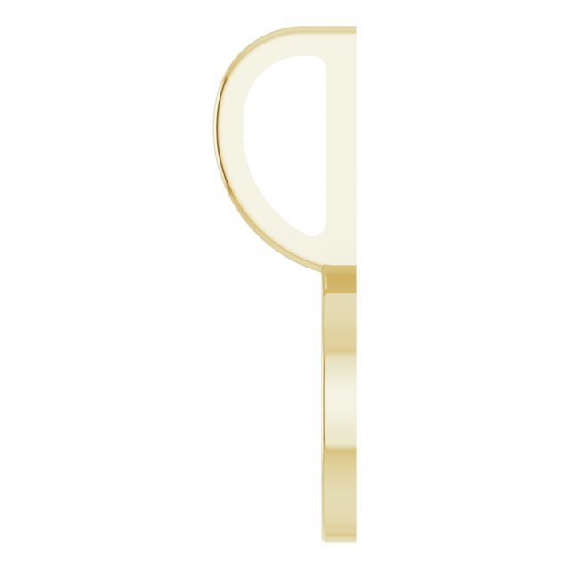 14K Gold Smiley Face Pendant - Yellow Gold - view 3