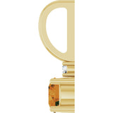 14K Gold Round Natural Citrine Accented Pendant - Yellow Gold - view 9