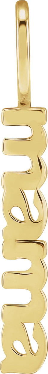 10K Gold Mama Pendant - Yellow Gold - view 3