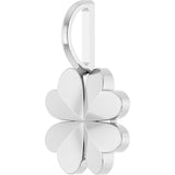 14K Gold Four-Leaf Clover Pendant – 17.48x10.74mm - White Gold - view 2